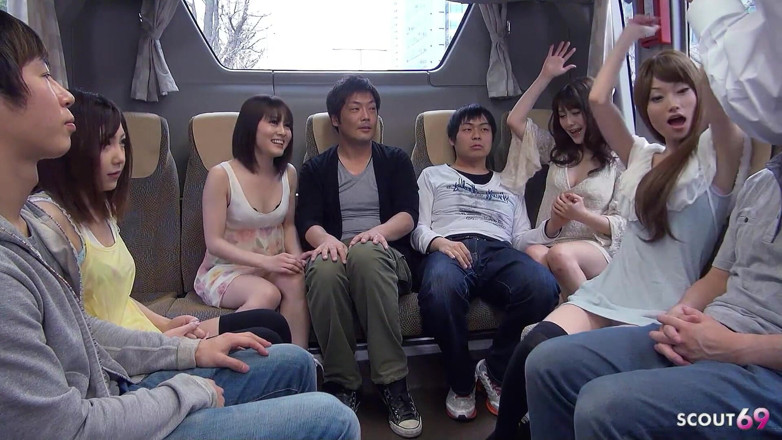 Asian porn collection: Uncensored Full JAV Group Sex Orgy with Skinny Japanese Teens...