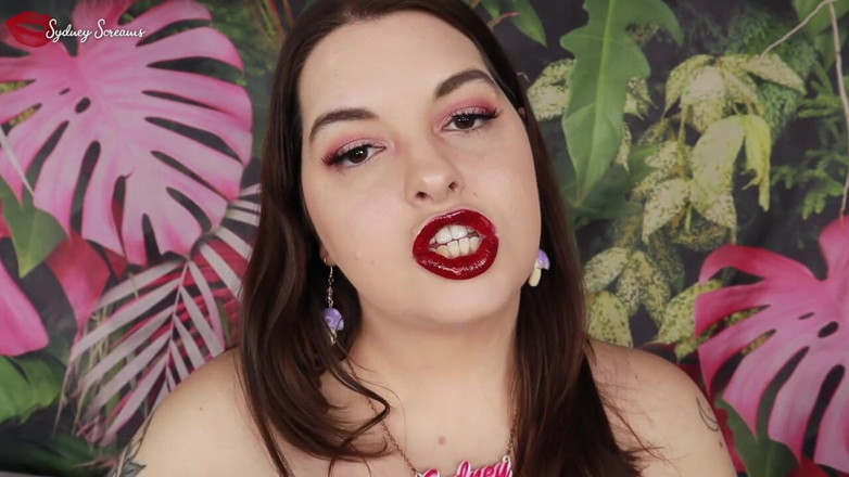 Sydney screams fetish: ขอบสําหรับริมฝีปากสีเข้มของฉัน