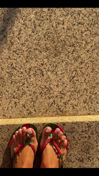 Fresh White Pedicure Available for Customs and Video Chat