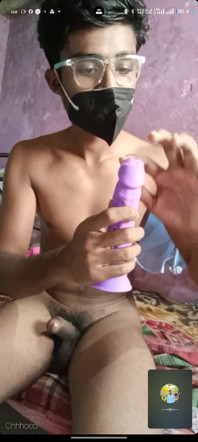 インドの弱虫Femboy Chhhocoディルドライドクロスドレッサー