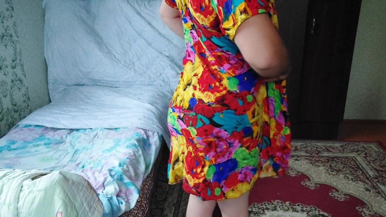 Kitty_Cross: Hot Flower Mini Dress Hot Ladyboy Solo Dance Striptease Big...