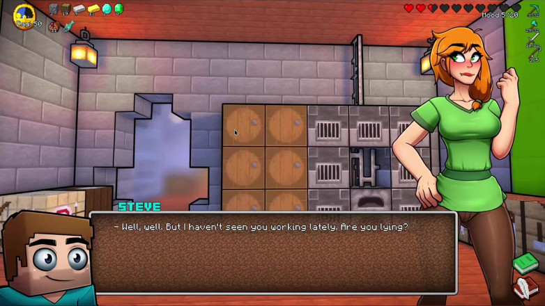 Alita: Alex kouří Steve skrz gloryhole! Nedbalé kouření Nadrženácraft Minecraft Parodie