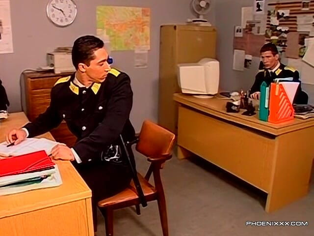 Phoenixxx: Uniformed Cock Lovers Orgy
