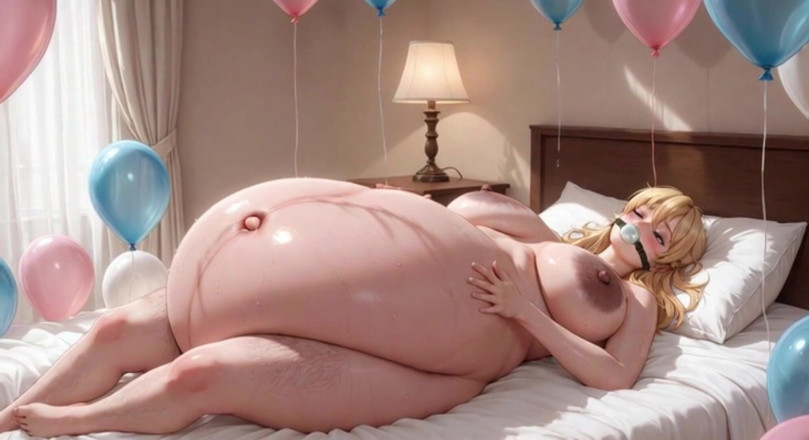 YOUR BEST FANTASY: Gagged Pregnant Woman with Giant Belly - Tied up &amp; Extremely Aroused