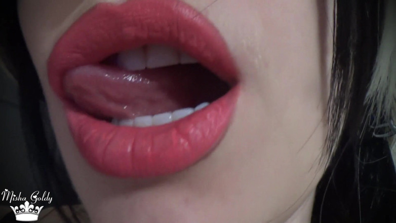 Goddess Misha Goldy: 私のピンクの唇cumcountdownに魅了