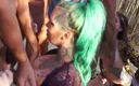 Creampie Clinic: Swinger Sand Dunes Mass Suck off Bukkake