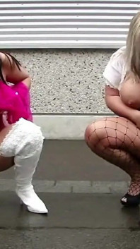 Sâni Mari Lesbiană Distracție