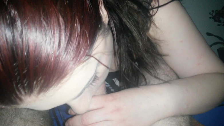 Caralia Deluxe: Redhead gives me a hot blowjob POV