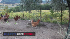 French girls at work: Threesome with 2 busty mature women