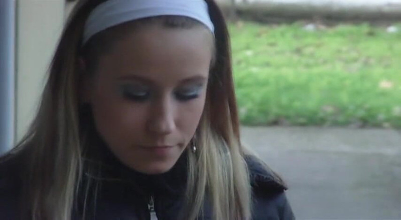 Femdom Austria: Cute Teen Smoking Cigarette Outdoors