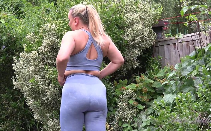 Aunt Judy's: Ajjdys - Busty Blonde MILF Eva May - Hot Outdoor Yoga Workout