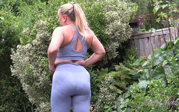 Aunt Judy&#039;s: Ajjdys - Busty Blonde MILF Eva May - Hot Outdoor Yoga Workout