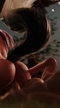 The seven realms - atlas ngentot kali dan kagome, seks threesome, sepong kontol, jilat memek lesbian