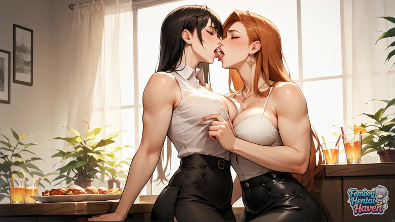Femboy Hentai Haven: Transvestite Gluteus Maximus Sensation in a Sunlit Café - the Greatest...