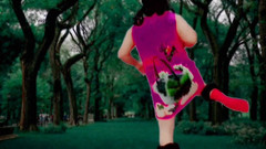 Kitty_Cross: Little Cock Shemale in the Park Sexy Dance Hot Striptease...