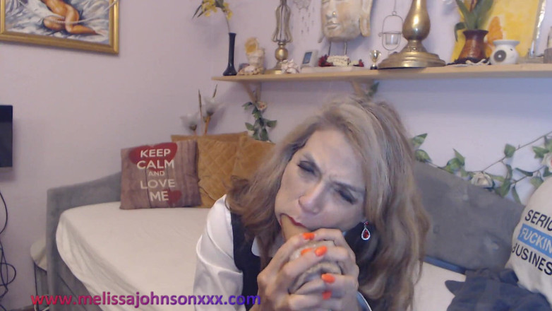 Melissa Johnson: Stewardess Gives You Her Stinky Nylon Feet