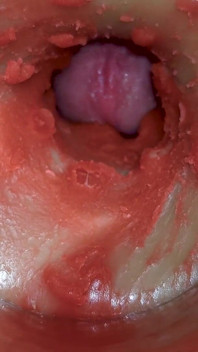 Camera Inside Deep Pussy Captures Huge Ejaculation of Sperm 4K