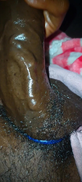 Chocolate Meat Stick: Naolejovaný neobřezaný BBC Gauč Hork s Cock Ring