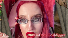 FinDom Goaldigger: Trasformazione di enorme occhiali da occhio