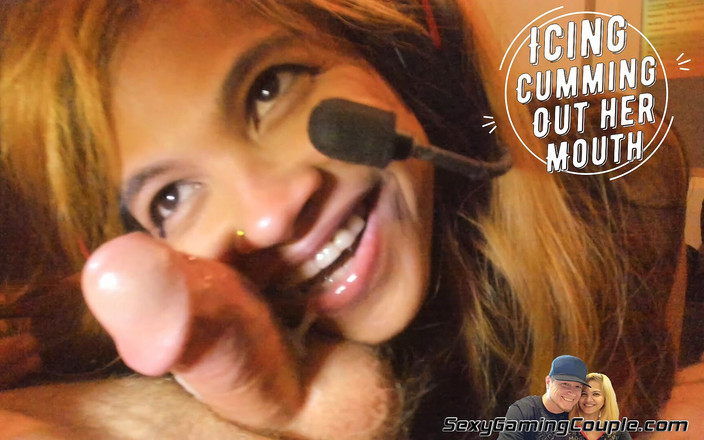 SexyGamingCouple: Pelacur Asia kotor suka membiarkan aising memancut keluar mulutnya