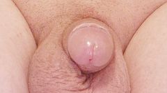 Tinychubman: Minik sünnetsiz yarak küçülüyor ve seğiriyor ve okşuyor ve 2 parmakla...
