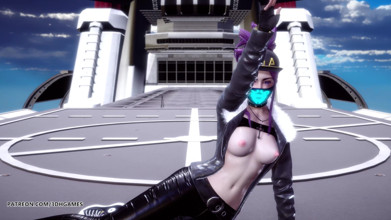 Helicopter sexy striptease Ahri Akali Kaisa Seraphine league of legends kda