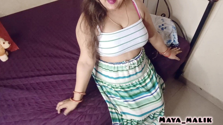 Maya-malik: 신혼여행 전에 남매에게 떠나도록 훈련받은 핫한 Kurvi Bhabhi - 롤플레이어