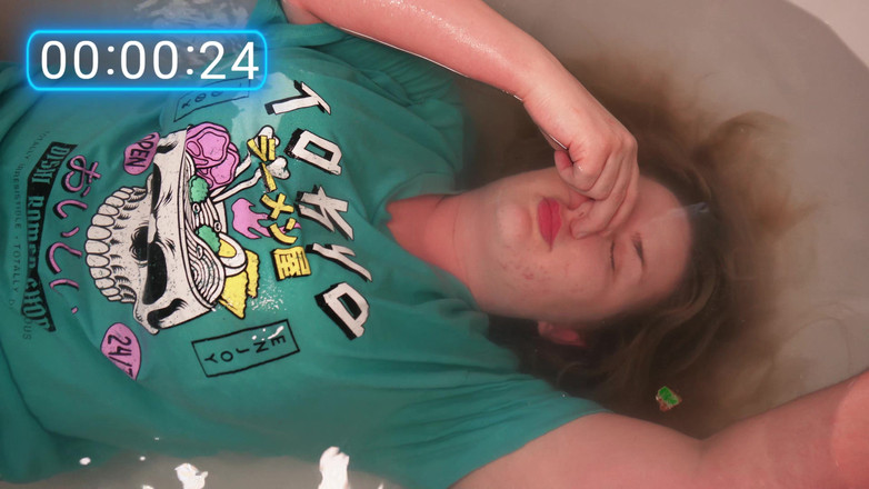 JessieHH: Sfw sosteniendo mi respiración bajo el agua desafío 4k 60fps gratis