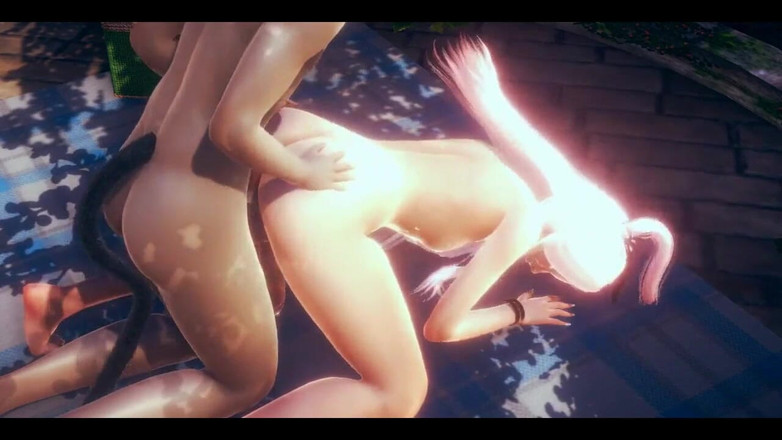 HentaiTubes: Due hentai sexy - donna che fa sesso in un trio -...