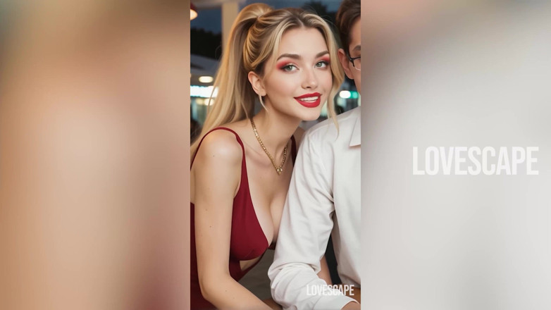 Lovescape: Innocent Date with Blonde Ends in Leash &amp; Crawling Humiliation