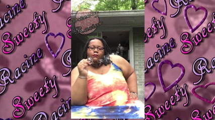Sweety Racine: SSBBW smokes outside