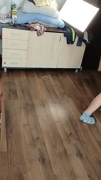 Amateur Wife Has Fun Trying on Clothes and Cutting Them