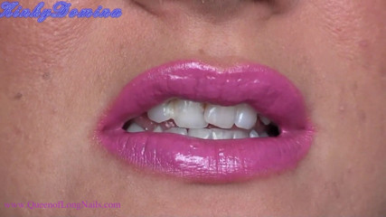 KinkyDomina: Hot pink lips JOI