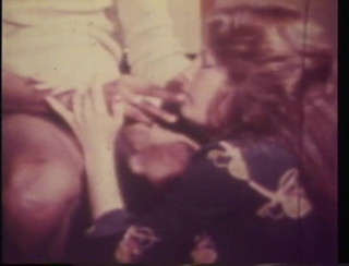 Vintage megastore: Vintage brunette helps fired black guy