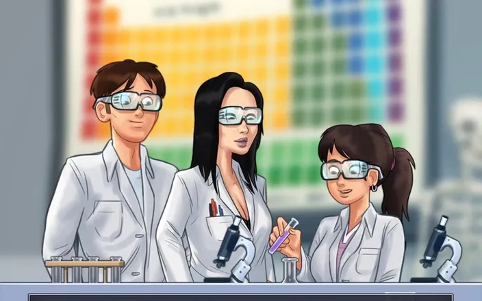 Miss Kitty 2K: Summertime Saga Reworked - 13 Underneath the Lab Coat by Misskitty2k
