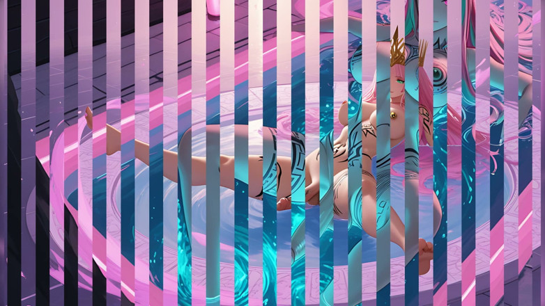 TransMuse: Nekonečný bazén s nulovou závažností – Spread-eagle Futa