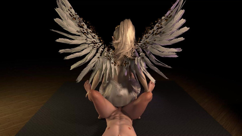 Wraith ward: Sesso anale con una ragazza angelo geek