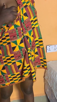 Afrikanische amateurin vor der kamera erwischt