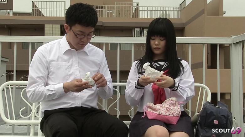 Asian porn collection: Petite Japanese Virgin Teen 18 Seduce Classmate to Defloration Sex in...