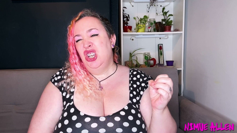 Nimue Allen: Wank Through Your Pink Lace Panties for Me