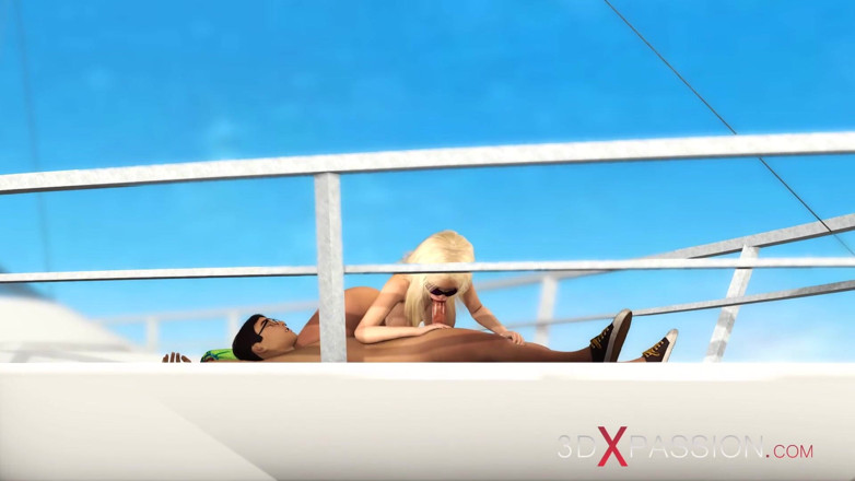 3dxpassion: Masturbatiestation. Een sexy jonge hottie wordt buitenshuis geneukt door een...