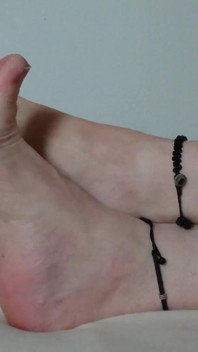 My Ugly Bare Feet in Bed