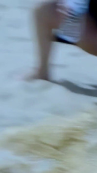 Anastasia Kass Peeing on the Beach