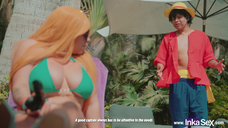 Inka Sex: Inka Seks - Kaptan Luffy, Namy'nin Kocaman Göğüslerinde One Piece XXX'in...