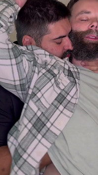 Orsi a casa che si divertono