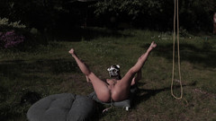 Ferrero: Melena Maria Rya in a Dog Mask in the Village