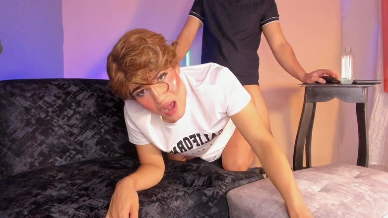 KenPrince: Фембой трахает сводный брат ее лучшей подруги