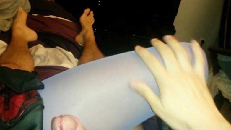 Nylon Xtreme: Hell lila strumpfhosen-blowjobs