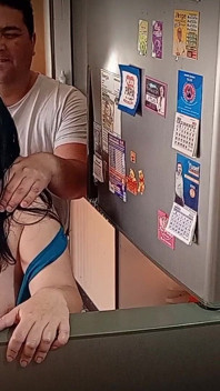 Fucking in the Kitchen with My Girlfriend's Slutty Stepmother