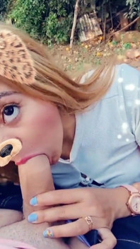 Blonde Latina Sucking Cock